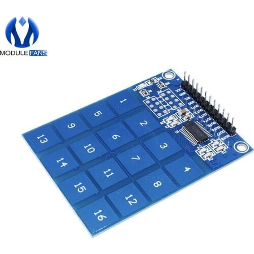 16 Key Way Channel TTP229 Capactive Touch Switch Digital Sensor IC Module Plate Board For Arduino Low Power Indicator 2.4V 5.5V