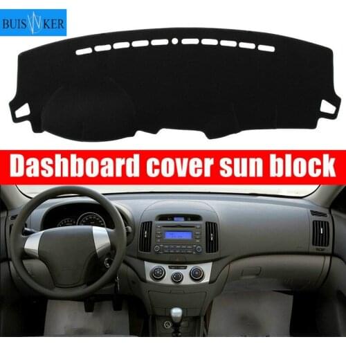 Car Dashboard Cover For Hyundai Elantra 2008 2009 2010 Dash Mat Dashboard Pad Carpet Anti-UV Anti-slip Anti-Sun