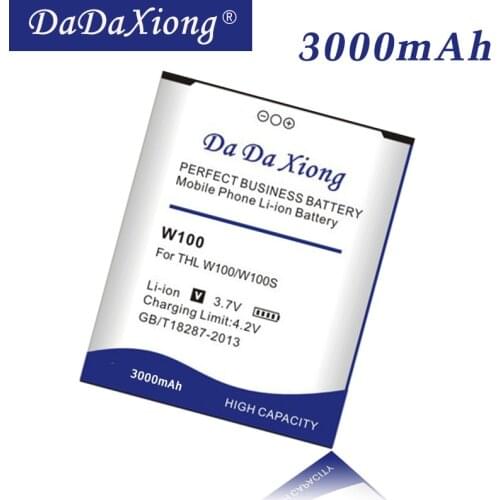 Da Da Xiong Original 3000mAh W100 Battery for THL W100 W100S Phone Battery