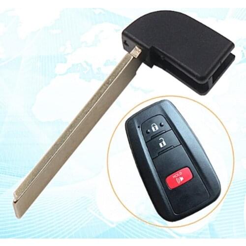 DAKATU Car Key Keyless Emergency Insert Spare Uncut Key Blade For Toyota Camry RAV4 Corolla C-HR 2019 smart key blade