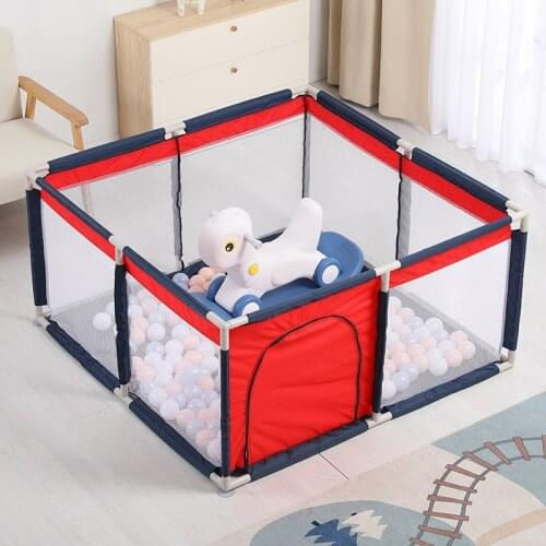 Baby Childrens Playpen with Nets Children Fence Baby Playground Baby Park Child Safety Barrier Kids Ball Pit Playpen 130x130x65