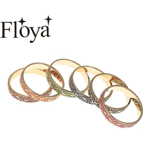 Floya Roman Figure Stackable Filled Ring Gold Copper Inner Rings 4mm Width Interchangeable Original Cocktail Band Accessories
