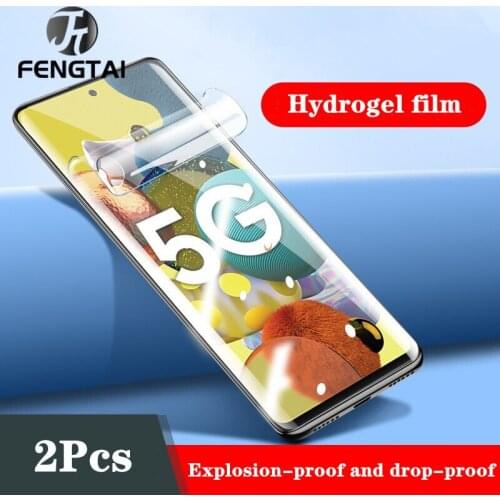 2Pcs Hydrogel Film for Samsung Galaxy Z Flip Fold A51 A71 A41 A31 A21 A81 A91 Screen Protectors on Samsung A51 A71 Hydrogel Film