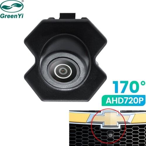 GreenYi 170° AHD 720P Night Vision Car Front View Camera For Chevrolet Cruze CCD Chip Logo Mark Fisheye Lens HD Camera