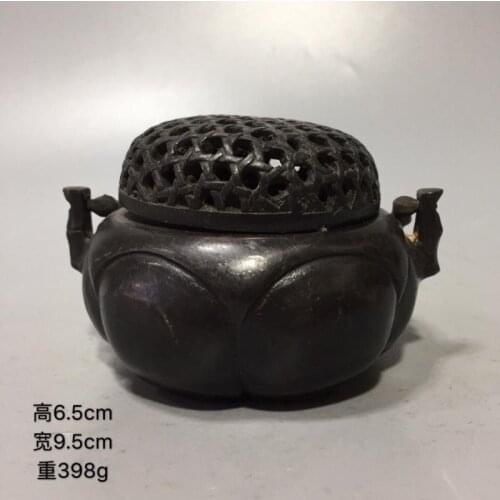 Pure copper Flower petal Hand warmer Incense burner Chinese Buddha Incense Holder Sandalwood Censer Incense incensory