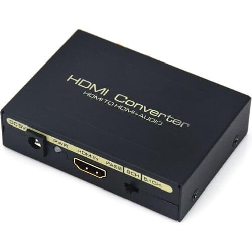 HDMI-compatible Audio Splitter DTS HDCP Decoder To Fiber Converter To fiber Interface L/R Channel Set-top Box Connecte Display