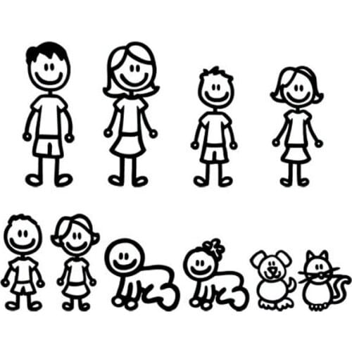 Small TownAliauto Fashion Car Sticker My Family My Mom Kid Baby Cat Dog Pet Automobiles & Motorcycles Decoration Vinyl Decal,20c