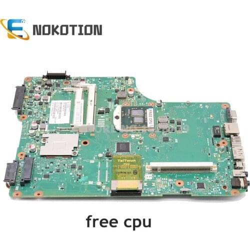 NOKOTION For Toshiba Satellite A505 A500 Laptop motherboard 6050A2338701-MB-A01 V000198170 Mainboard with graphics slot Free cpu