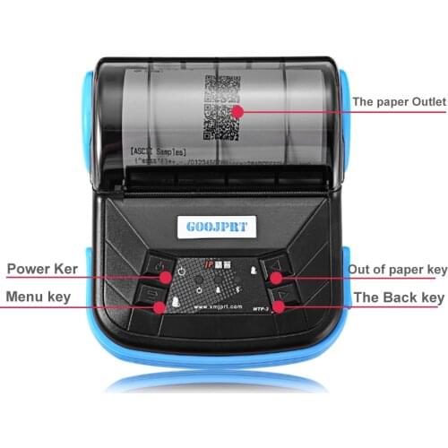 3" 80mm mini Bluetooth Thermal Receipt Printer Portable Bluetooth Printer For Android iOS Window