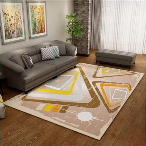 Simple Abstract Fashion Carpets Sofa Lving Room 3d Carpet Coffee Table Mat Bedroom Rectangular Rug Can Be Hand-Washed Yoga Pad