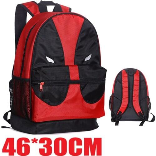 Anime Backpacks Cosplay Bag Deadpool Student Backpack Comics Superheros Shoulder School Bag Gift for Boys