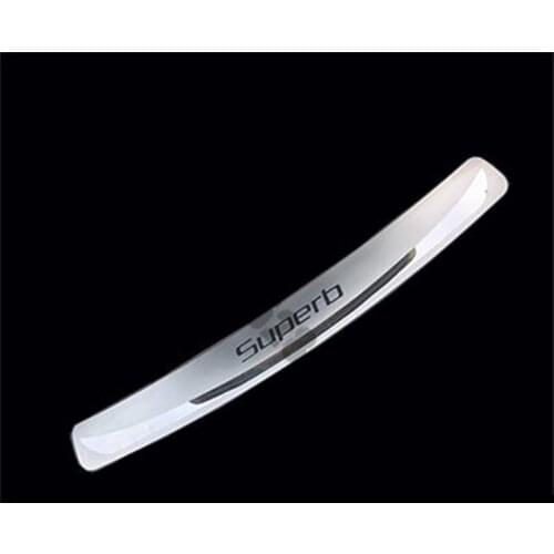 Car-styling High-quality stainless steel rear windowsill panel Rear bumper Protector Sill For Skoda superb 2016 2017 2018 2019