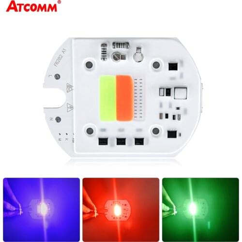 50W COB LED RGB Chip Lamp Smart IC Auto Mode Diode Array Spotlight Stage Light Landscape Square Street Lighting 110V 220V