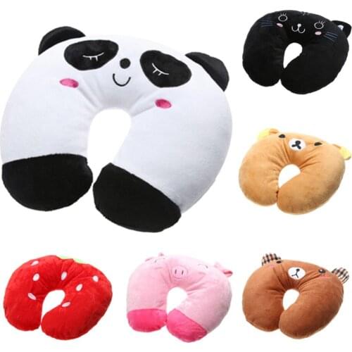 Comfortable Multi-Color Cartoon Pattern U Shaped Travel Pillow PP Cotton Neck Pillow Automatic Neck Support Head Rest Cushion20