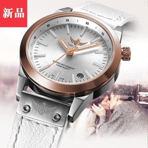 Yelang Women Tritium Light Watch Super Light T100 Ronda Movement Quartz Luminous Girl Military Watch Outdoor Sports Wristwatch