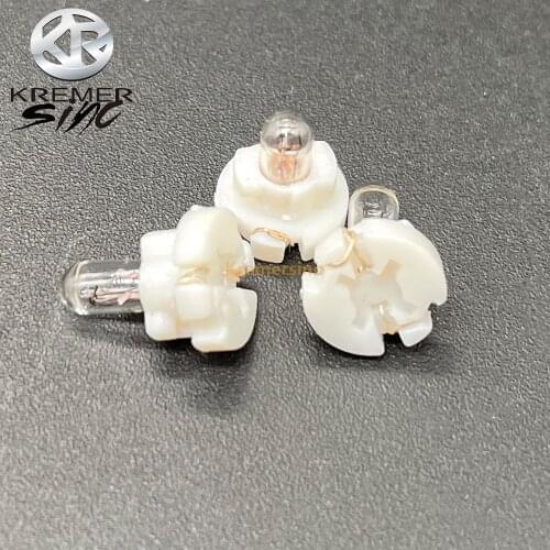 10pcs T3 Bulbs Lamps for Audi Mercedes Benz BMW Opel Volvo Dashboard Instrument 12V 0.56W White Plum blossom Base
