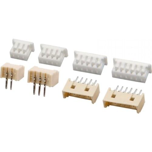 1000pcs JST 1.25 2/3/4/5/6/8/9/10/11/12 pin connector 1.25MM PITCH Straight pin header / Housing / right angle 1.25-2p/3p/4p/5p