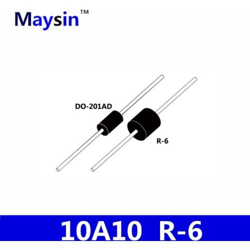 100PCS 10A10 R-6