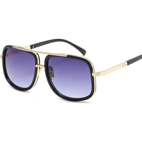 2018 Brand Designer Retro Sunglasses Man Vintage Metal Frame Gray Lens Male Sun Glasses Men Driving Shades Gafas De Sol AAAB01