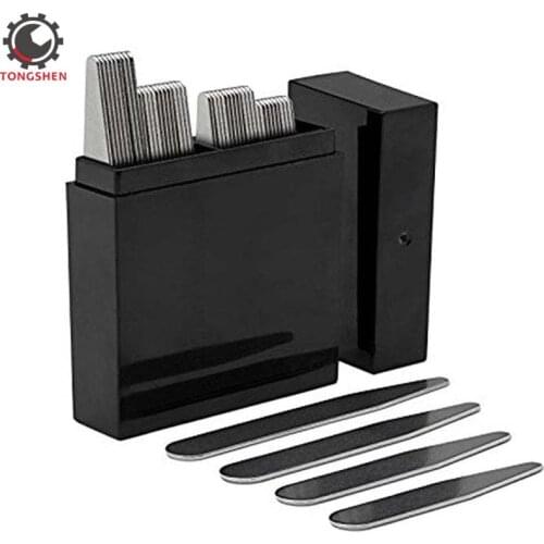 24pcs Metal Collar Stays 4 sizes shirt collar support Gift Present For BF Man Son Boy Shirt Bone Stiffeners Insert