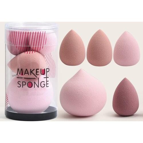 5Pcs Cosmetic Puff Makeup Sponge Set Blender Makeup Tools Beauty Face Foundation Blending for Liquid Cream and Powder New