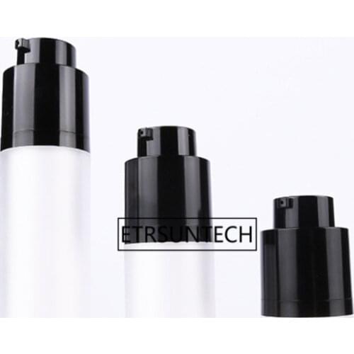 50pcs 15ml 30ml 50ml Airless Pump Emulsion Cosmetic Bottles Lotion Cream Containers Empty Vacuum Pump Bottle F2600