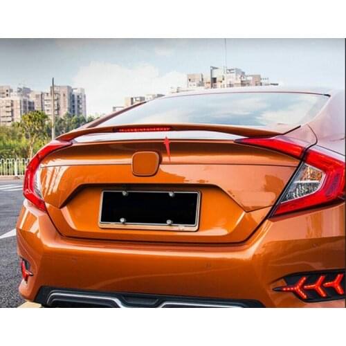 ABS CAR REAR WING TRUNK LIP SPOILER FOR Honda Civic 2016 2017 2018 With LED