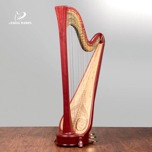 Belle harp eagle harp professional instrument handmade harp Maple 47 string solid wood column