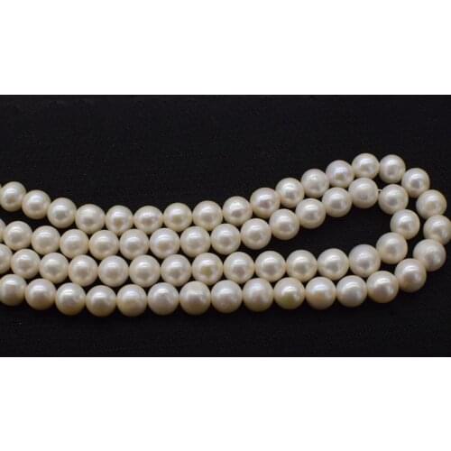 Big size freshwater pearl white round 11-12mm AA 15inch for DIY jewelry making necklace FPPJ wholesale beads nature