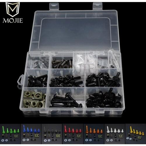 Fairing bolts For HONDA Blackbird CBR1100XX CBR1100 CBR 1100 1100XX 1997-2007 Body Fairing Bolt Screw Fastener-Fixation Kit H37