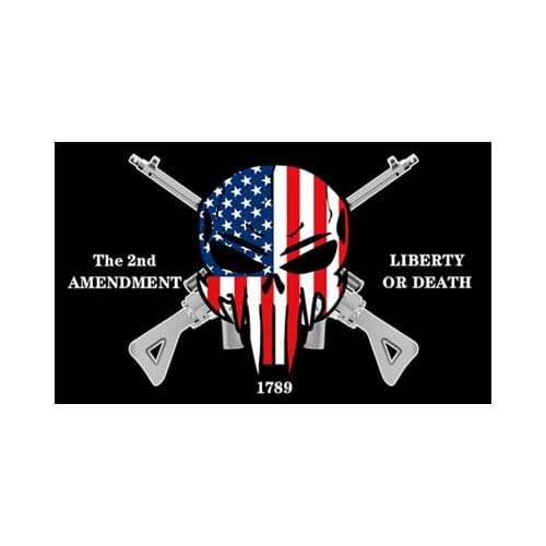 90x150 CM The 2nd amendment liberty or death flag For Decoration