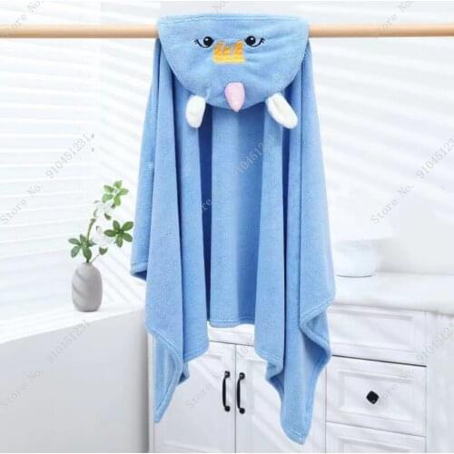 Children Bath Towel Baby Towel With hood Cartoon Coral Fleece bath towel blanket girls boys baby Water absorption quick dry gift