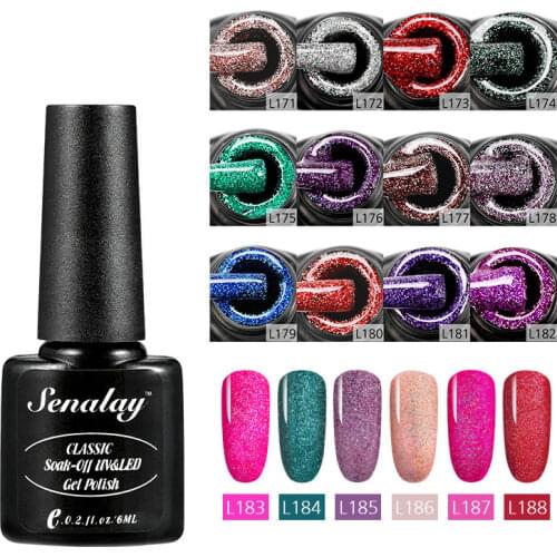 Gel Varnish UV Vernis Semi Permanent Rainbow Colorful Glitter Varnish Hybrid Nail Art All For Manicure Gel Nail Polish