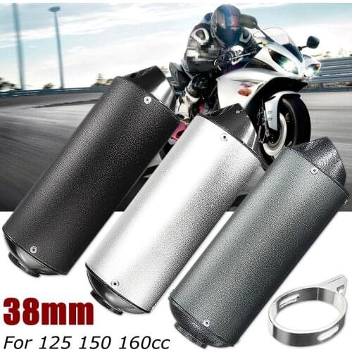 38mm Motorcycle Exhaust Muffler Pipe for 125cc 150cc 160cc Dirt Pit Bike ATV For Honda For Yamaha for Kawasaki