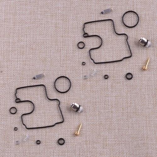 2 Sets Motorcycle Carburetor Carb Repair Rebuild Kits Fit for Suzuki SV650/ S/ SU/ U 2002 2001 2000 1999
