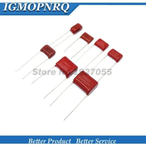 10pcs 100V 393 473 683 104 224 394 474 105 335 106 101 471 102 152 222 332 472 682 103 223 333 J CBB Capacitor 1/2/3/4/5/NF UF