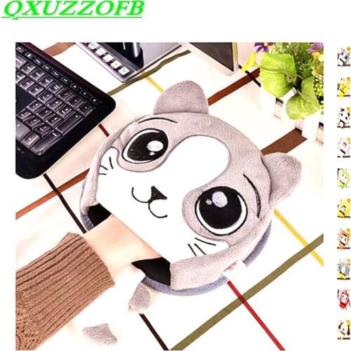 Usb Heated Mouse Pad 5v Cartoon USB GIfts Animals Lovely Lady Warmer Hands Office Winter Mouse Mat For Women Working Dropship