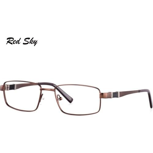 Metal Optical Glasses Frame Men Women Ultralight Stainless Steel Square Myopia Prescription Spectacle 2019 Business Male Eeywear