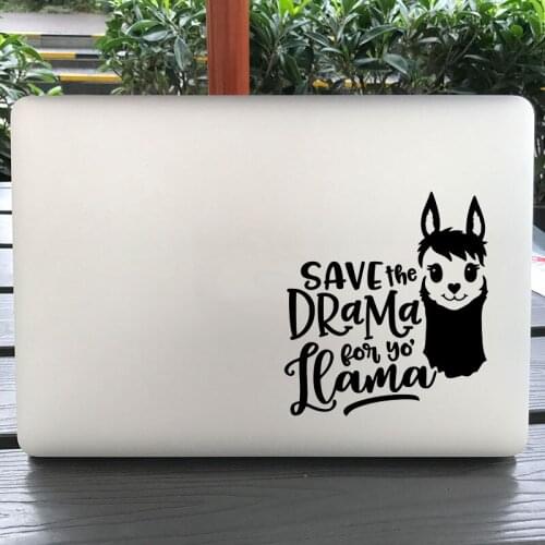 Cute Llama Funny Quote Laptop Sticker for Macbook Decal Pro 16" Air Retina 11 12 13 15 inch Dell Mac Book Skin Notebook Sticker