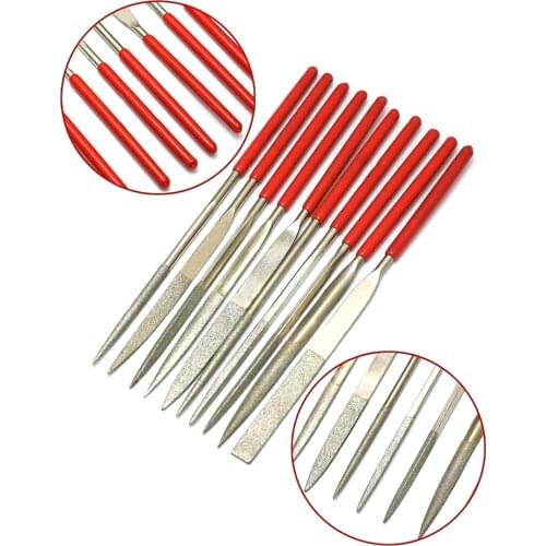 Set of 10pcs Guitar Nut File Needle Fret Saddle Files Guitar Repair Luthier Tool for Guitar