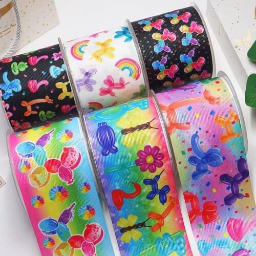 DIY Handmade Materials Printed Grosgrain Ribbon 50 Yard Per Size 56318