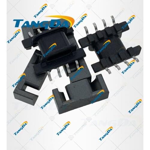 TANGDA EPC10 core Bobbin 4+4pin 8p SMD EPC 10 magnetic core+skeleton PC40 soft ferrite cores Transformers horizontal V