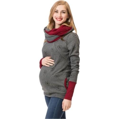 Pregnancy Hoodie Sweatshirt Clothes Winter Maternity Nursing Pregnant Women Breastfeeding Autumn Women Baby ShirtsTop Jacket