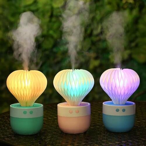Ultrasonic Mini Air Humidifier Aroma Essential Oil Diffuser Portable Humidifier For Home Car Usb With Led Night Lamp#g4