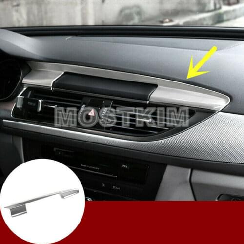 Interior Console GPS Navigation Frame Trim Cover For Audi A6 S6 2012-2018 Car Styling Accessories