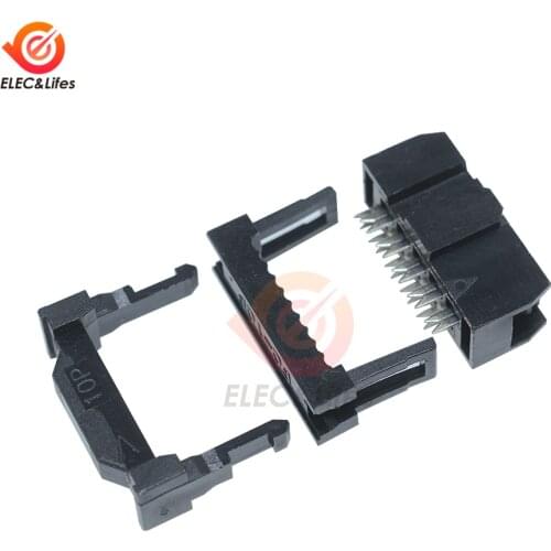 10Pcs 2.54mm Pitch 2x5 Pin 10 Pin 10pins IDC Female Pin Header Socket Connector FC-10