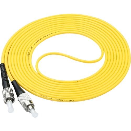 10pcs ST/UPC-FC/UPC Singlemode SM Simplex2.0mmFiber Optical Jumper Fiber Optic Patch Cord 1m/3m/5m/10m/30m/50m