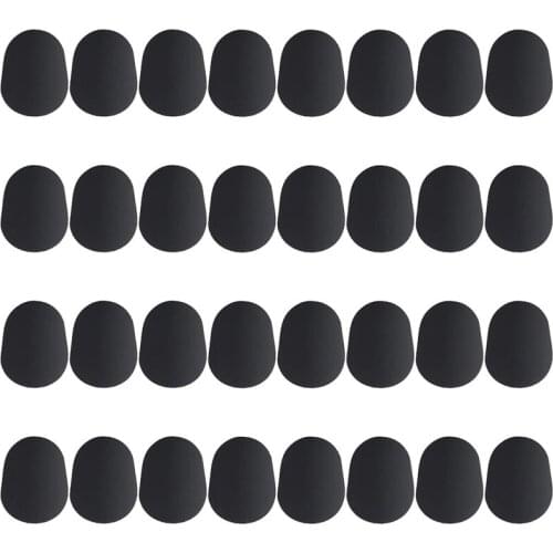 32 Pcs Mouthpiece Cushion 0.8 mm Mouthpiece Patches for Alto and Tenor Saxophone and Clarinet, Black