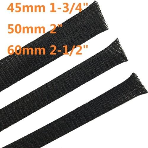 45mm 1-3/4" 50mm 2" 60mm 2-1/2" flame retardant nylon PET telescopic line tube Cable Wire protection sleeve flexible conduit