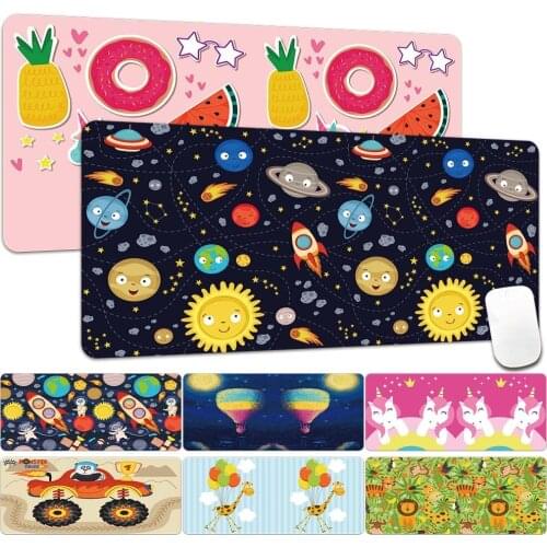 Ashion Kawaii Cute Cartoon PU Leather Waterproof Mouse Durable Desktop Mousepad PC Computer Gaming Mousepad